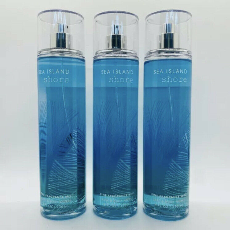 3 Bath & Body Works SEA ISLAND SHORE (Sea Island Cotton) Fragrance Mist