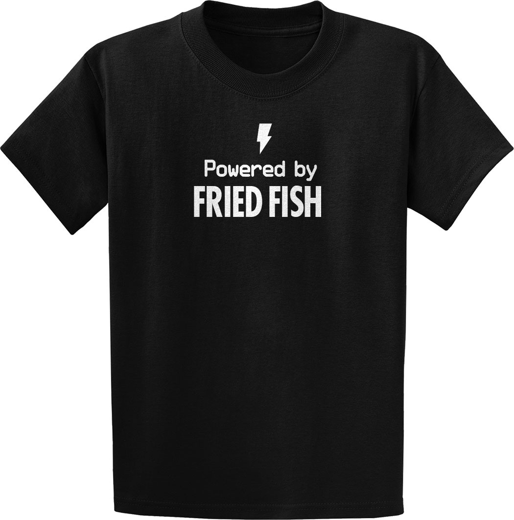 Powered By FRIED FISH Tshirt Hoodie Tshirt Hoodie TShirts