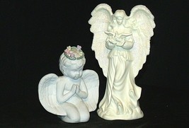 Ceramic Angels (Pair) AA20-2109 Vintage - $12.50
