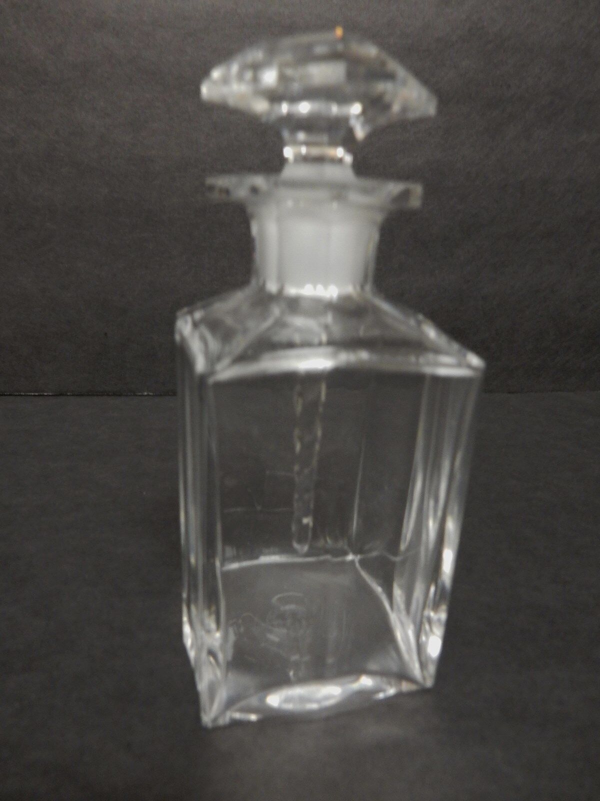 Primary image for Vintage BACCARAT Signed Perfume Bottle Crystal Glass Spiral Stopper