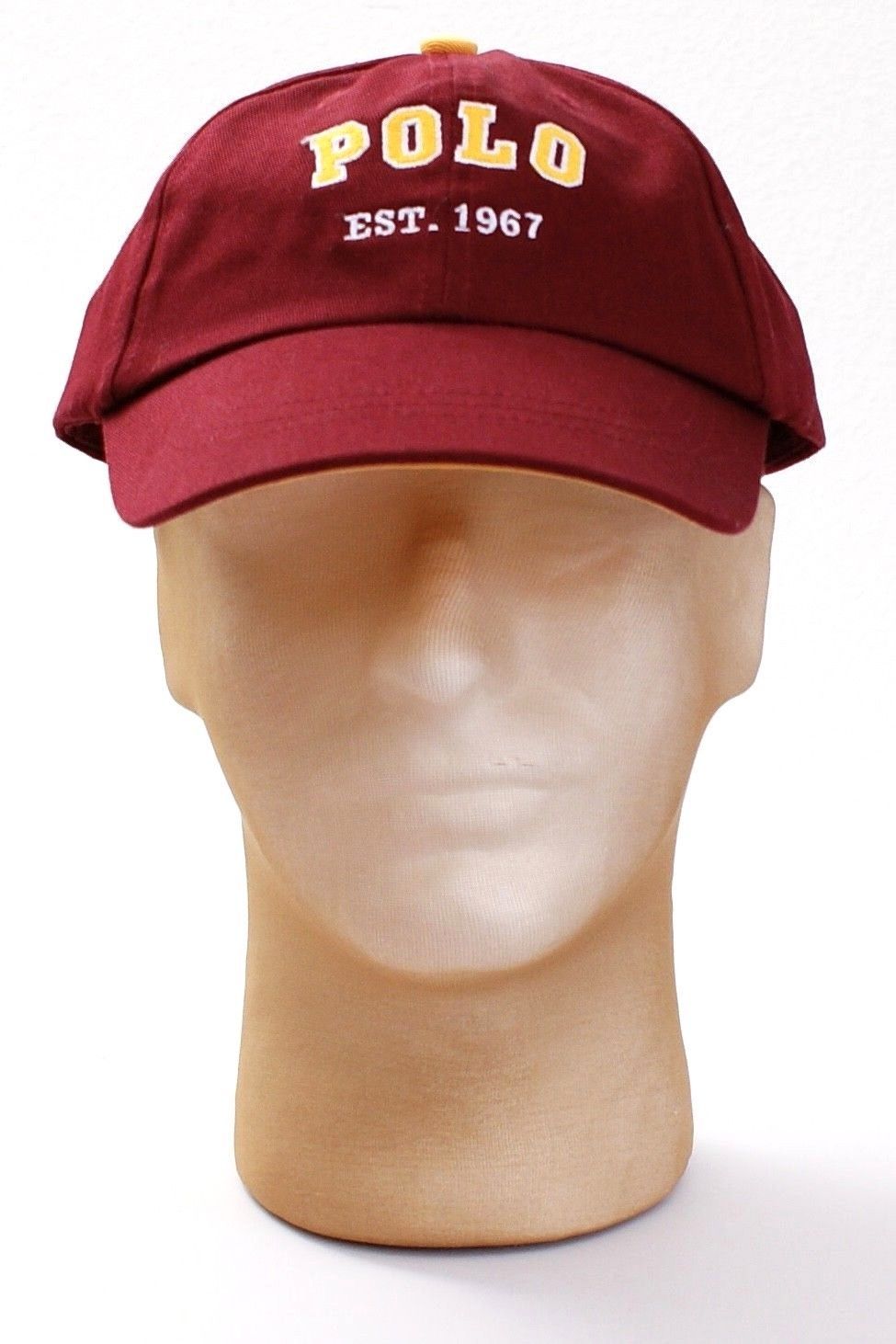 burgundy polo hat