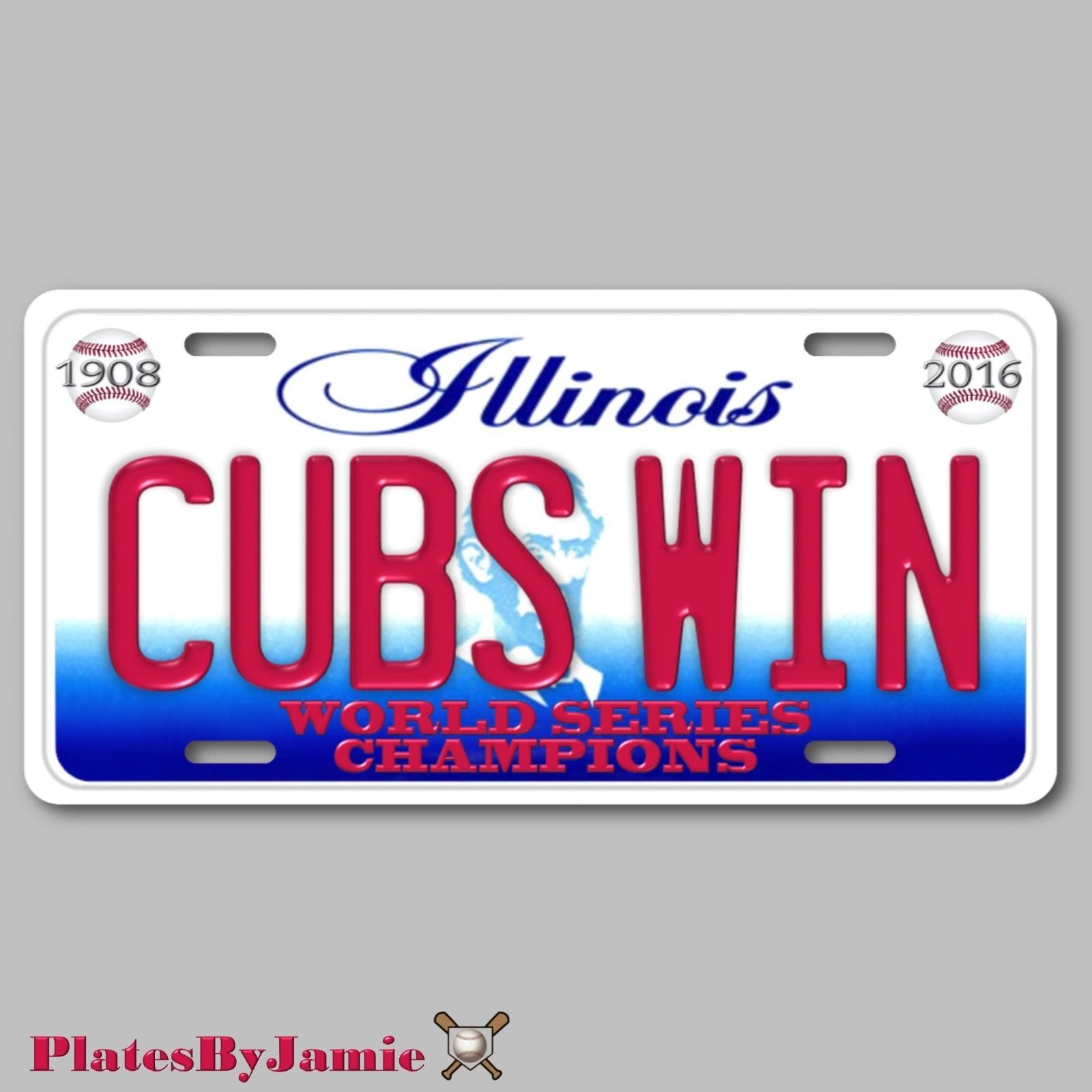 Cubs license plate illinois