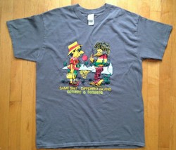 Antigua &amp; Barbuda Rasta Man Vacation  T-Shirt  Size Large - $18.79