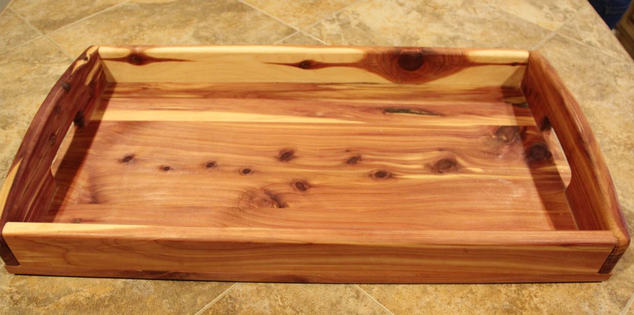 Tray Wooden Natural Wood Natural Handmade Breakfast Bed Kitchen Lap