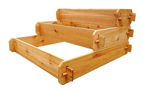 ADHW Raised Garden Bed Cedar Garden Bed Raised Tiered Planter Vegetable Gardenin - $99.99