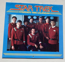 1986 Star Trek Calendar Pocket Books Wall Hanging - Unused - $5.74