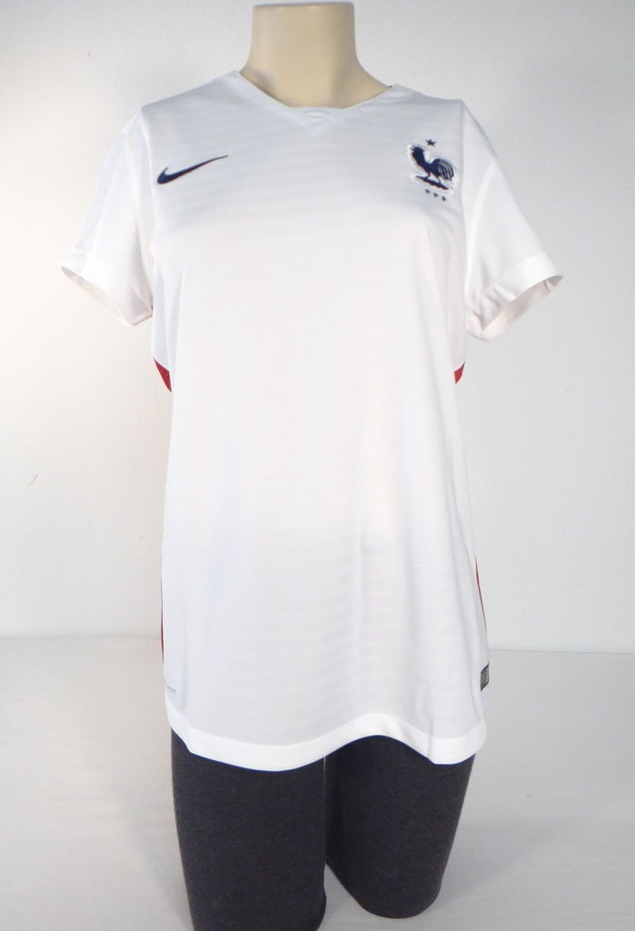Nike Dri Fit White FFF French Football Federation Soccer Jersey Womans NWT - $89.99