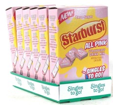 6 Boxes Starburst 0.43 Oz All Pink Zero Sugar Strawberry 6 Count Drink Mix Stick