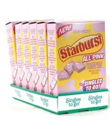 6 Boxes Starburst 0.43 Oz All Pink Zero Sugar Strawberry 6 Count Drink M... - $19.99