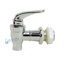Replacement Water Faucet Spigot Dispenser 3/4" Valve Bottle Crock SILVER CHROME - $7.42