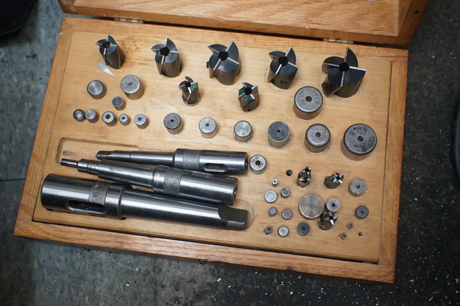 National Spline Taper Drive HSS Counterbore Set 1/4” to 111/32