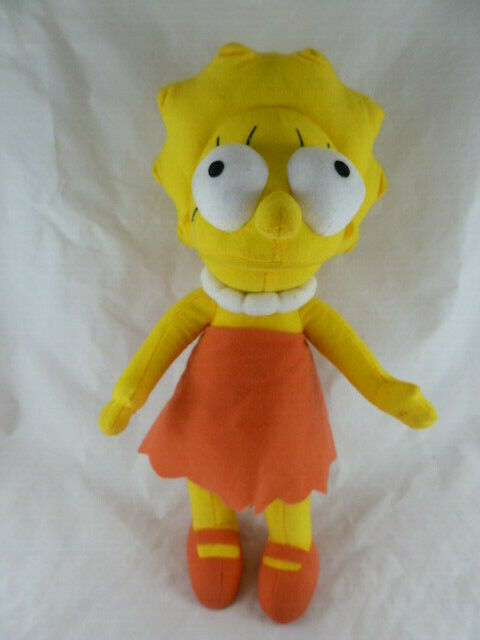 The Simpsons Lisa Simpson Girl Plush 13” Doll Toy factory Matt Groening ...