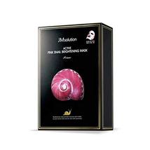 10PCS JM Solution Active Pink Snail Brightening Mask Nourishing Mask (Pink Snail