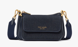 Kate Spade New York Morgan Denim Double Up Crossbody Bag - Blue Crossbody  Bags, Handbags - WKA331670