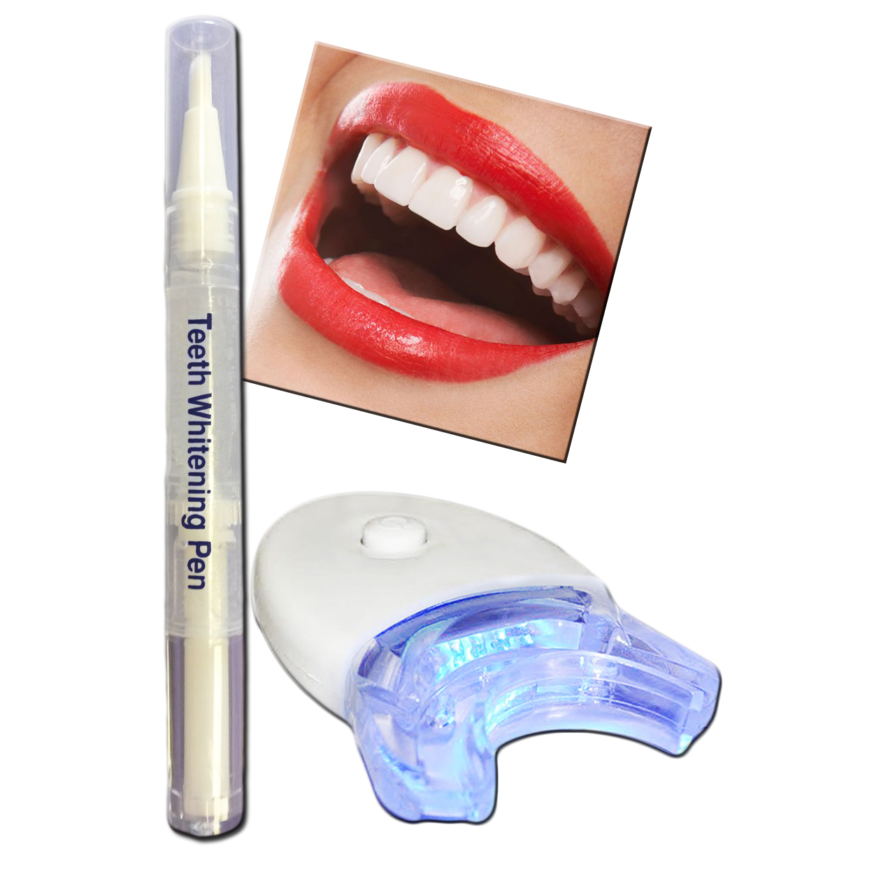 Professional Teeth Whitening Bleaching Dental Gel Kit Tooth Whitener Pen Light Whitening 