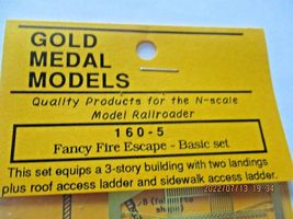 Gold Medal Models # 160-5 Fire Escape Fancy Basic Set N-Scale image 5