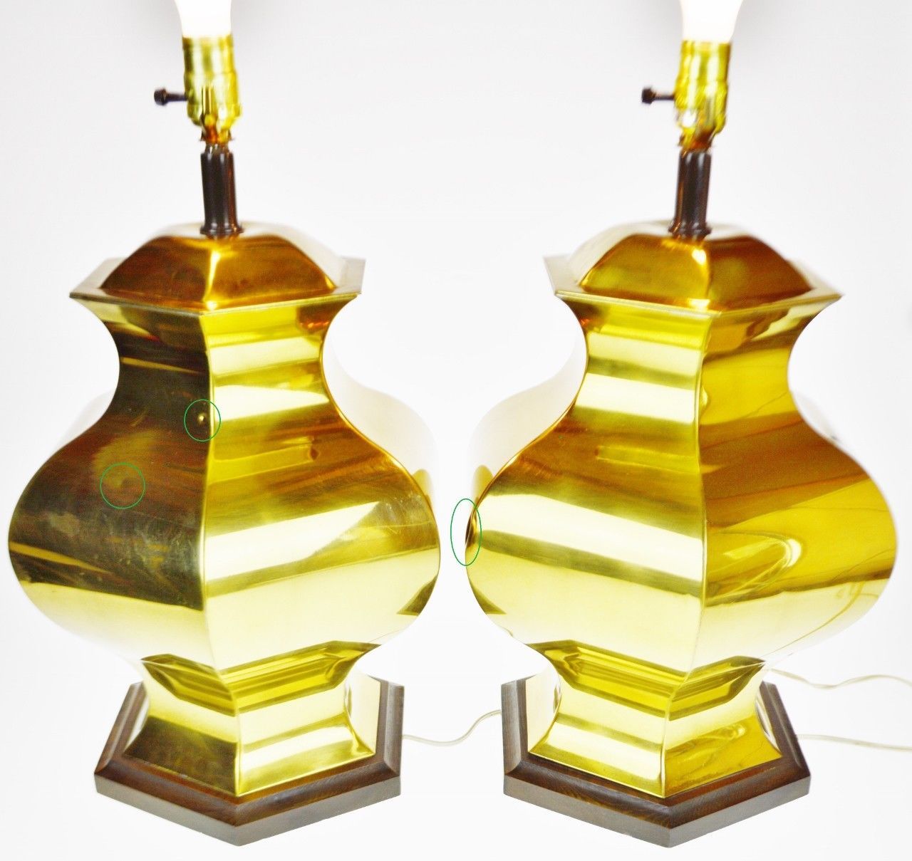 Vintage Brass Ginger Jar Table Lamps A Pair And 50 Similar Items Vintage Brass Ginger Jar Table Lamps A Pair
