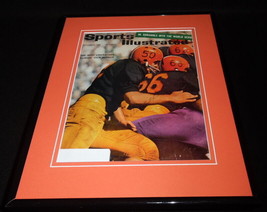 Dick Butkus Signed Framed 1964 Sports Illustrated Magazine Cover Illinois Bears image 1