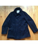 U.S. Navy Blue Issued Wool Pea Coat Size 42 Men&#39;s - $168.28