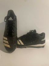 Adidas Icon Md Black/White Baseball Shoes ( B39223 ) Size 11 Pre Owned  See Pics - $17.95