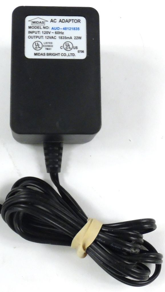 MIDAS AUO48121835AC PT 263027 178371 Charger Power Supply Cord AC Adapter Multipurpose AC to