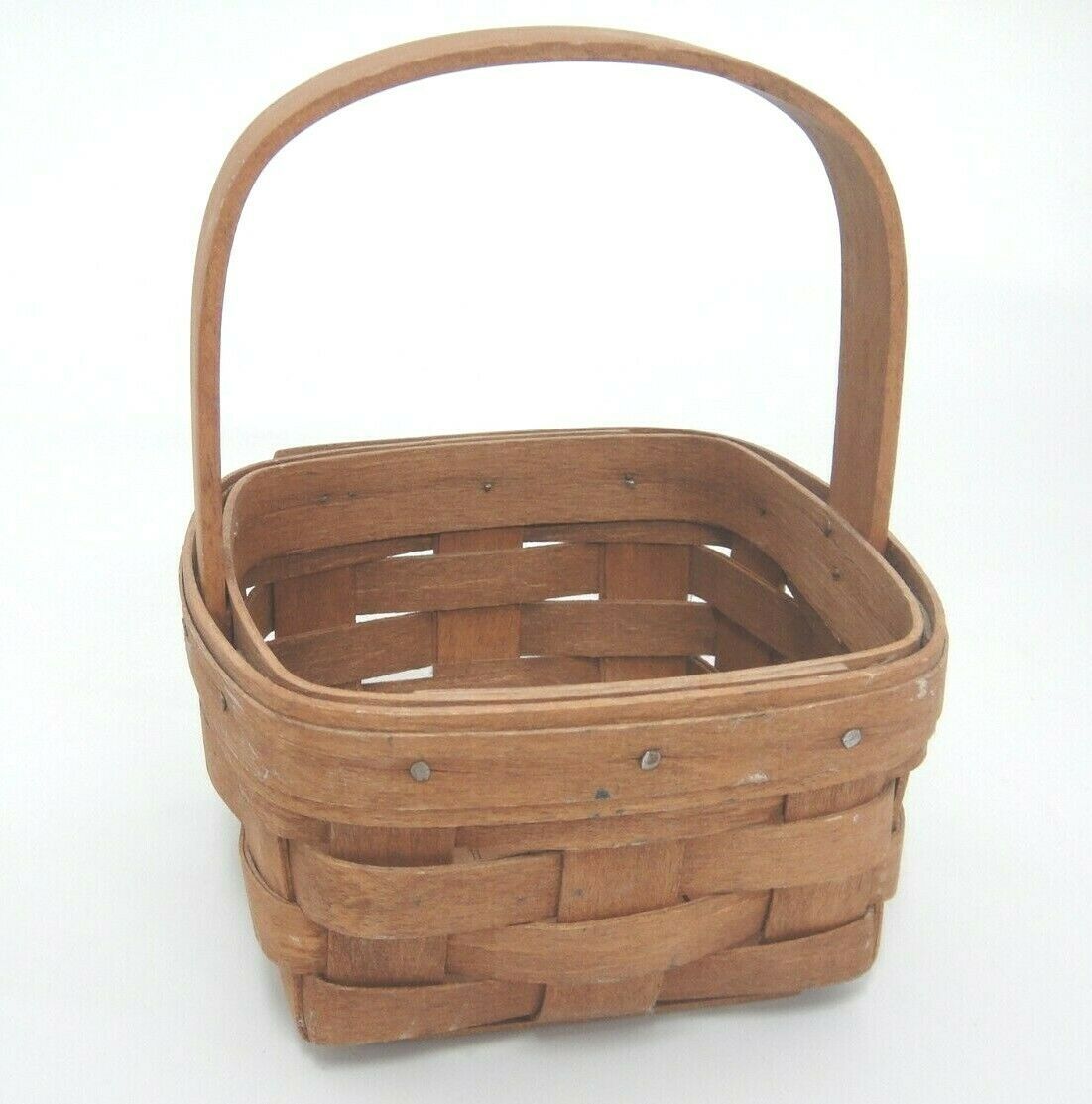 Primary image for Longaberger Small Key Basket #10723 Signed Dated 1985 Good No Breaks