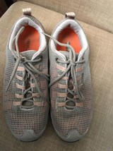 Merrell Sneakers Women's Taupe Lace Up Mesh Sneakers Size 8 - $38.95