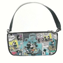 Disney Mickey Mouse Comics Vinyl Purse Cartoon Zipper Strap Minnie Mouse Handbag - $17.77