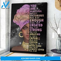 You are beautiful strong woman portrait poster canvas 444 thumb200