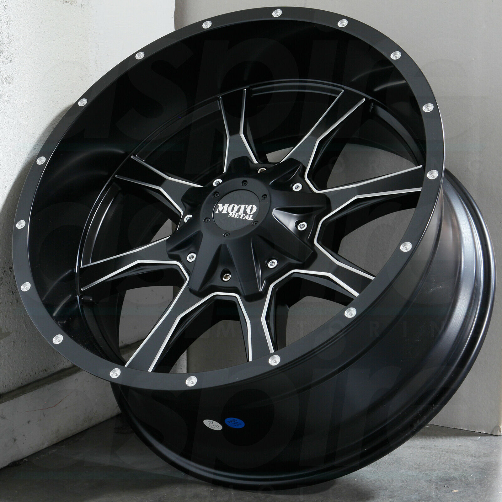 One 20x9 Moto Metal MO970 8x170 18 Black Milled Wheels Rims - Wheels