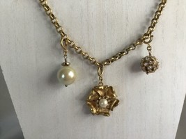 Stella & Dot Gold tone Charm Necklace - $20.46
