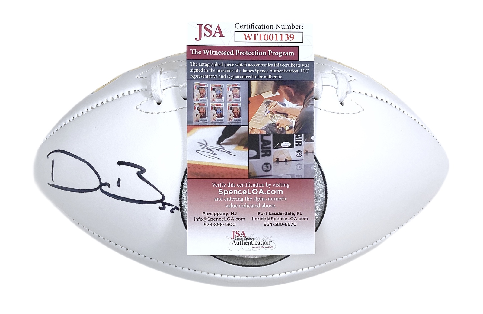 BAKER MAYFIELD Autographed Hand SIGNED WILSON NFL FOOTBALL BUCCANEERS JSA  CERT