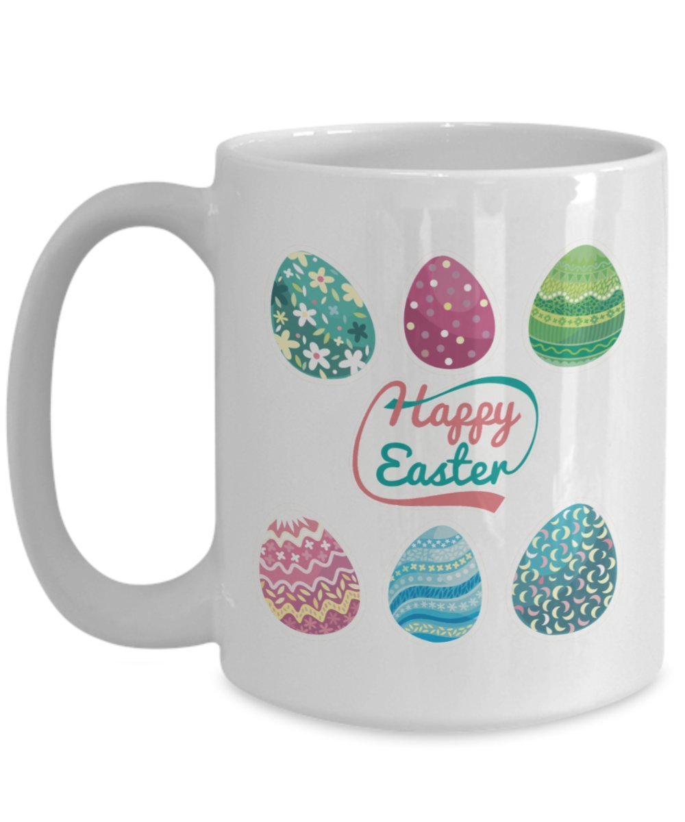 Colorful Happy Easter Ceramic Coffee Mug gifts idea - Kitchen, Dining & Bar
