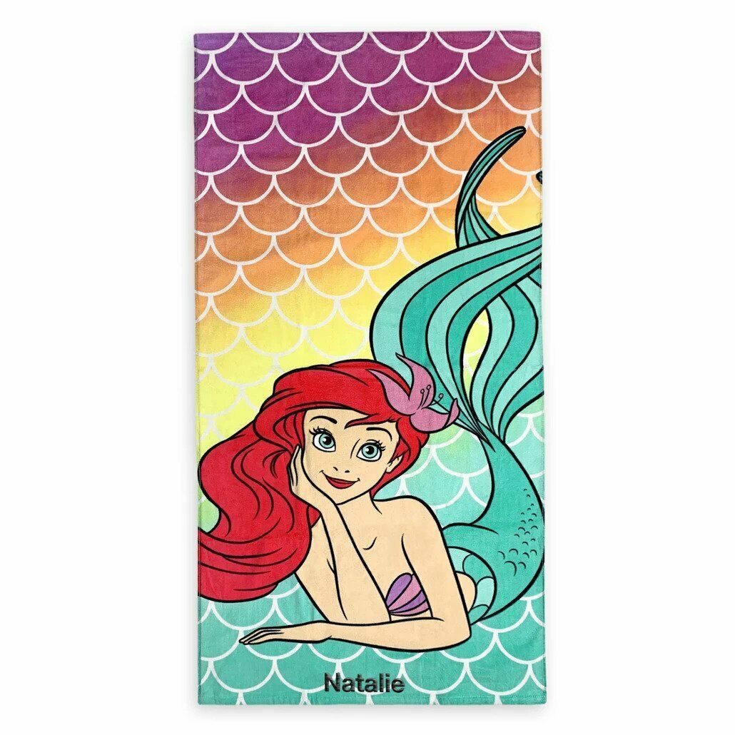 Disney Store Ariel The Little Mermaid Beach Towel 2021 Bath, Beach Towels