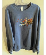 Jerzees XL Blue Cotton Blend Sweatshirt Painted Lighthouse - $16.66