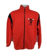 Chicago Bulls Track Jacket Size S Full Zip Retro 70s Embroidered Logo Ma... - $35.51