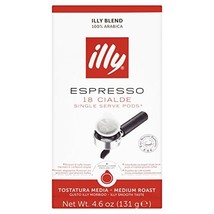 Illy ESE Espresso coffee paper pods (Pack of 1, Total 18 Servings) 44mm 125 g  - $14.00