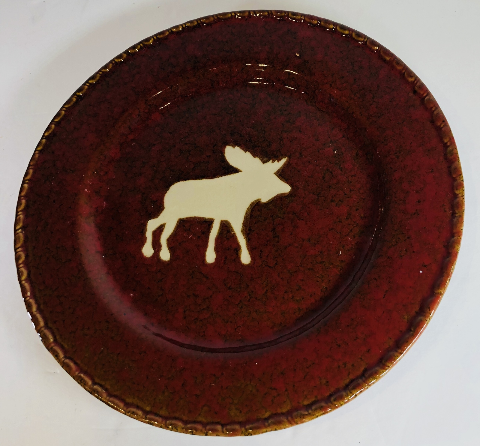 Dennis East Woodland River Moose Rustic Stoneware Dinnerware Collection ...