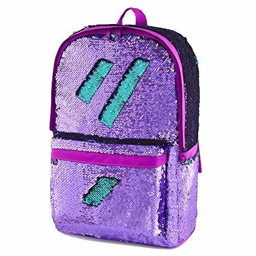 Flip Sequin School Backpack Bookbag for Girls Kids Teen Cute Glitter ...