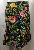 Women&#39;s Versailles Hawaiian Floral Skirt Size 10 Knee Length - $23.94