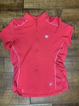 Pearl Izumi Select Jersey Womens Medium Cycling Pink Textured Back Pocket Zip Up - $22.99