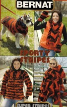 Knit Crochet Sweater Backpack Blanket Hat Scarf Dog Coat Pattern XS-5XL - $12.99