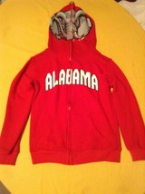 Size 8 NCAA Univ of Alabama hoodie jacket Big Al Genuine Stuff boys  - $19.79