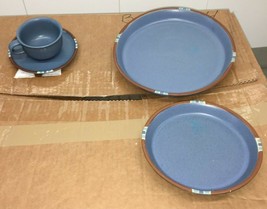 Dansk Mesa Blue Lunch Plate, Cup n Saucer, Dinner Plate Set. - $24.74