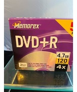 New Sealed Memorex DVD+R 5 Pack - 4x 4.7 GB 120 minutes PC Home Or Video... - $9.89
