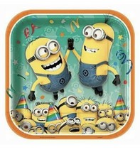Despicable Me Minions Party Supplies-Lunch Plates-8ct. - $3.96