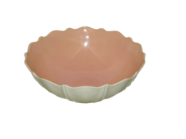Vintage Hocking Glass Oyster and Pearl Pink Vitrock Deep Fruit Bowl 16881 Pearls - $59.39