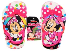 Minnie Mouse Disney Chanclas Sandalias de Playa Con / Opcionales Gafas Sol Bebés - $10.73+