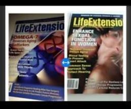 set of 2 life extension magazines back issue may 2012 & may 2016  - $18.99