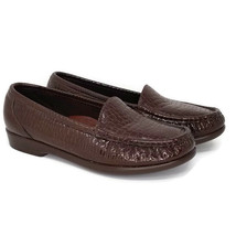 Womens SAS Brown Tripad Textured Loafers Shoes Size 7 M1143518 Faux Snak... - $29.99